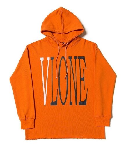 Vlone Staple Design Fashion Orange Hoodie