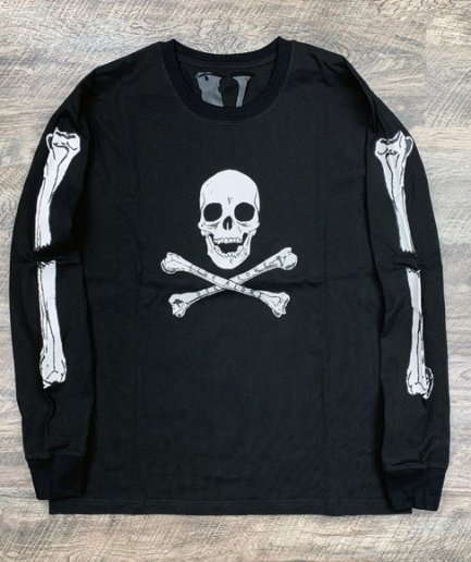 Vlone Skull and Bones BLACK FRIDAY Long Sleeve Tee