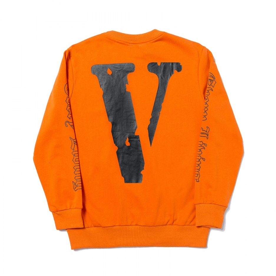 VLONE X OFF-WHITE CREWNECK Printed V Sweatshirt-Back