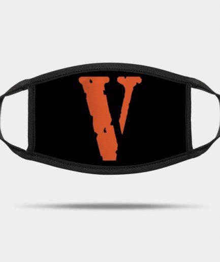 VLONE Design Orange V Face Mask