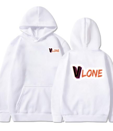 : Vlone Cute Modern Design white Hoodie