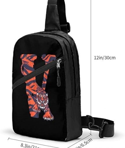 V-Lone Tiger Shape Sports Fitness black Backpack