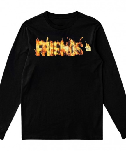 Vlone Flaming Friends-Sweatshirt – Black